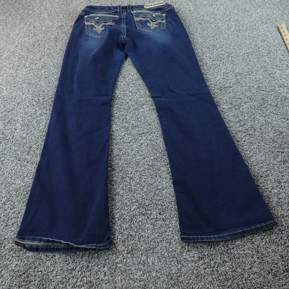 Rock Revival Jeans Womens 30 Dark Blue Denim Pants Easy Boot Betty Flare Stretch - Picture 13 of 15